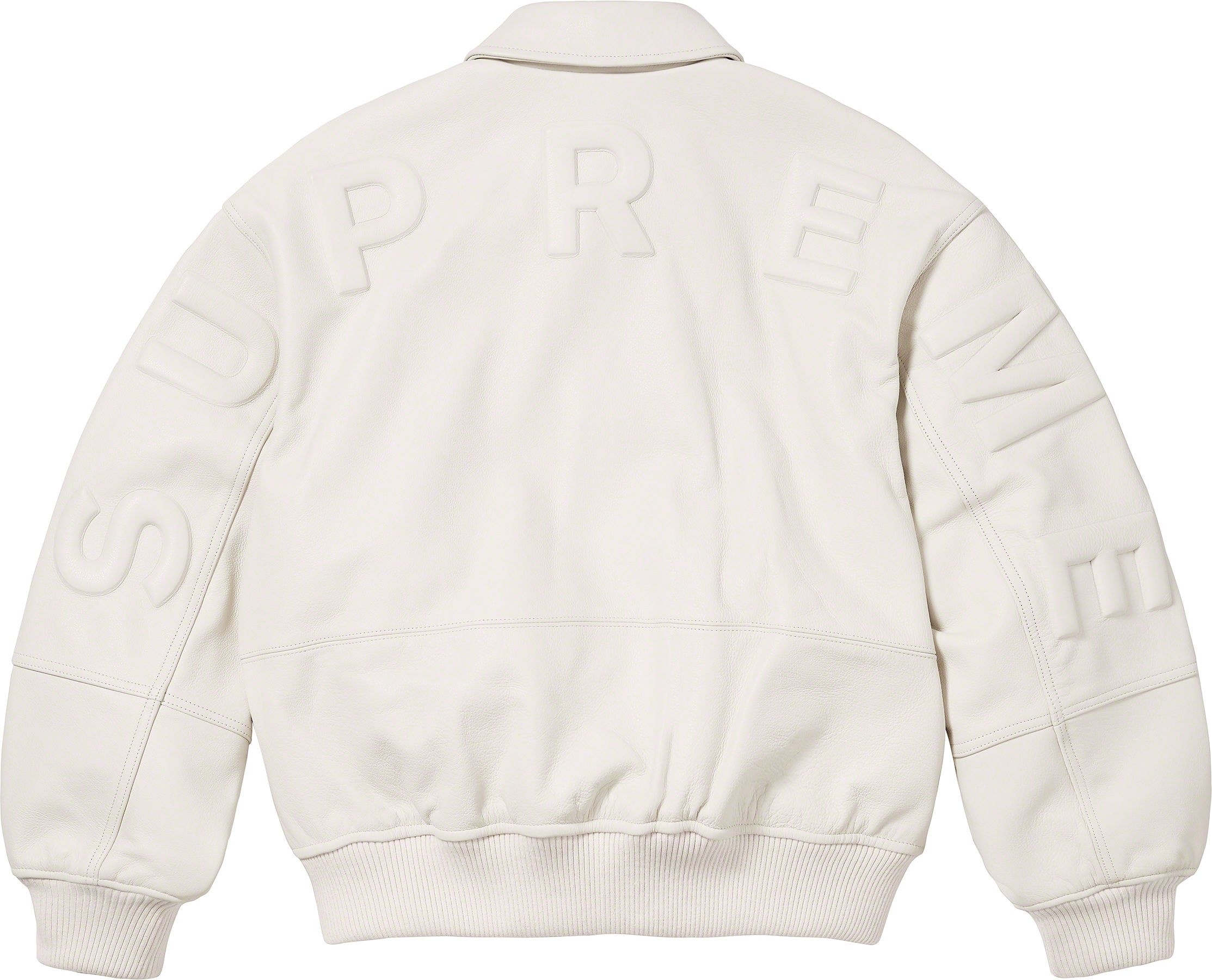GORE-TEX Infinium WINDSTOPPER® Leather Varsity Jacket view 3